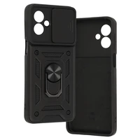 Slide Camera Armor viedtālruņa apvalks Motorola Moto G55 5G melns