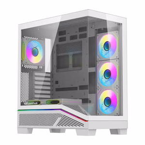 Datora korpuss Darkflash K430 + ventilatori (balts)