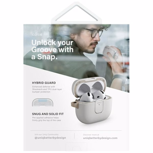 Uniq Clyde Lock apvalks AirPods 4 - oranžs