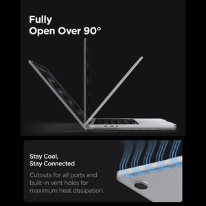 Spigen AirSkin aizsargapvalks MacBook Pro 16" 2021 / 2023 / 2024 / 2025 / 2026 – caurspīdīgs matēts