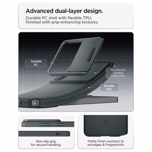 Spigen Optik Armor maciņš priekš Samsung Galaxy S26 Ultra - zaļš