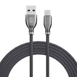 Forever Tornado kabelis USB - USB-C 1,0 m 3A melns