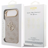 Guess 4G Charms Collection Magnētiskais viedtālruņa apvalks iPhone 17 Pro - brūns