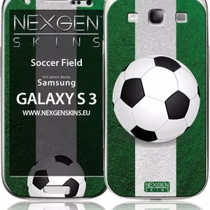 Nexgen Soccer Field 3D dekoratīvo uzlīmju komplekts Samsung Galaxy S3 tālrunim