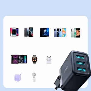 Lādētājs Joyroom JR-TCN02 melns 17W (3xUSB)