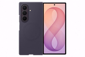 Samsung Galaxy Z Fold8 Ultra silikona magnētiskais vāciņš ar 2 pretatspīduma plēvēm, violetā tonī