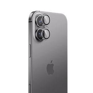 Закалённое стекло Benks Glass Warrior Lens Protector на камеру для iPhone 16/16 Plus (линз 2 штуки) серебристый титан