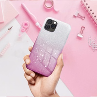 SHINING viedtālruņa apvalks XIAOMI Redmi 15C caurspīdīgs rozā