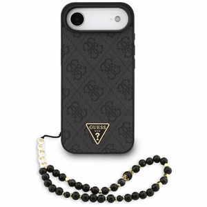 Guess 4G Strap Triangle Logo MagSafe maciņš iPhone 17 Air - melns