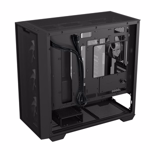 ASUS A21 PLUS MidiTower melns ARGB caurspīdīgs panelis MicroATX MiniITX