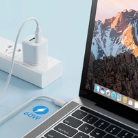 Joyroom Long-Lasting Series A9 USB-C / USB-C PD QC kabelis 60W 3A 1m - balts