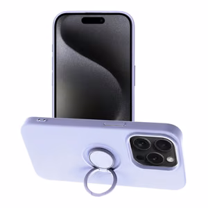 SILIKONA GREDZENS viedtālruņa apvalks IPHONE 15 Pro violets
