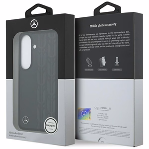 Mercedes Laurel Leaves MagSafe Maciņš for Samsung Galaxy S26 - melns