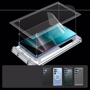Spigen Elite Shield EZ FIT Hibrīda stikls Samsung Galaxy S25 Ultra - caurspīdīgs