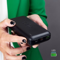 Portatīvais lādētājs SBS TTBB20000PD20K 20000 mAh 20W PD USB-C, USB-A, Micro-USB - melna