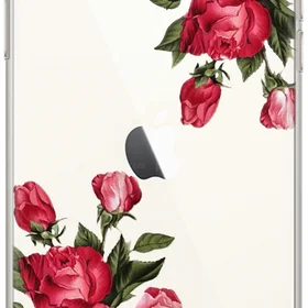 Maciņš ar apdruku BABACO FLOWERS 007 IPHONE 13 PRO MAX caurspīdīgs