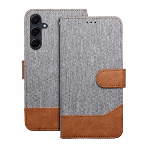 Чехол-книжка для Samsung A15 4G / A15 5G Jeans Book серый