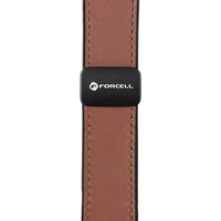 FORCELL F-DESIGN FA21 ekoloģiskās ādas siksniņa APPLE pulkstenim 38 / 40 / 41 mm brūna