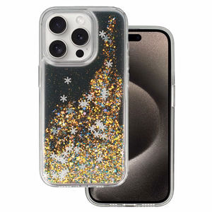 Snowflake Series viedtālruņa apvalks Iphone 15 Pro melns