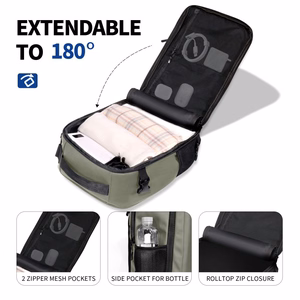 Tech-Protect Defender S50 mugursoma Ryanair un Wizzar, 20L klēpjdatoram - olīvzaļa