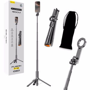 Blavec Selfie Stick Aluminium Fusion P-12 Magsafe Auto pop statīvs + tālvadības pults 1,60 m (SSFP12-MTRAPB160) melns