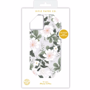 Rifle Paper Clear vāciņš ierīcei iPhone 14 Plus, ar “Willow” rakstu