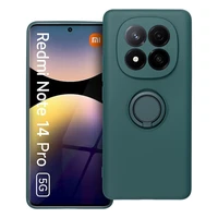 Silikona RING viedtālruņa apvalks XIAOMI Redmi Note 14 Pro 5G zaļš