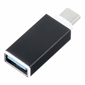 Adapteris OTG USB A 3.0 (sieviešu) uz Type C (vīriešu) melns