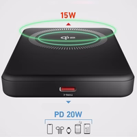 SBS Mag Power Qi2 5000 mAh portatīvais lādētājs saderīgs ar MagSafe - melna