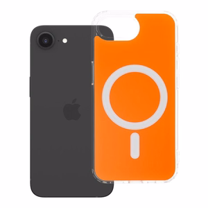 Ar MagSafe saderīgs Clear Fusion Mag Cover vāciņš iPhone 16e (SE4 2025) / 17e, Hermes Orange