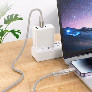 Kabelis All-in-one USB C / Lightning uz USB C / Auto piepīpētājs Hoco PD 3A 60W 1,2 m U138 melns