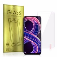 Rūdīts stikls zelta Realme 8 5G/Oppo A73 5G/A72/A92/A53 5G/Huawei P Smart Z/Y9 Prime/Moto G14/G54/G84