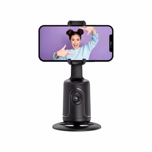 Inteliģents selfie statīvs ar sejas atpazīšanas sekošanu un žestu atpazīšanu P1 - melns