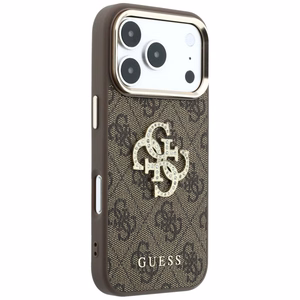 Maciņš IPHONE 18 Pro Max/17 Pro Max (Big Strass Logo 4G) (krāsa: brūna)