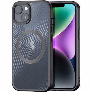 Bruņots apvalks iPhone 15 Plus ar MagSafe Dux Ducis Aimo Mag - melns