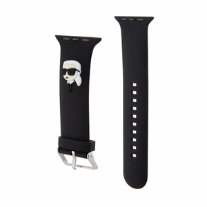 Karl Lagerfeld 3D резиновый ремешок Karl Head Apple Watch 38/40/41mm - черный