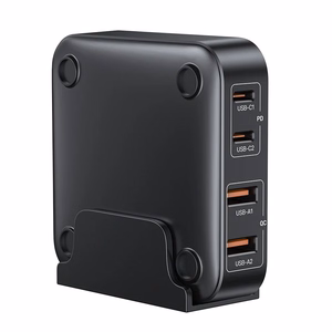 GaN tīkla lādētājs - Unitek P1228ABK01-EU | 70W 2x USB-C 2x USB-A