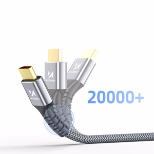 Wozinsky WPS-16AYL1S DisplayPort 2.1 kabelis VESA sertificēts 80 Gb/s 16K@60Hz 8K@120Hz 4K@240Hz HDR HDCP DSC 1m - melns