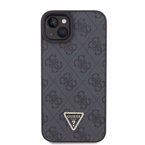 Guess GUHCP15SP4TDSCPK iPhone 15 6.1" melns/melns cietais viedtālruņa apvalks Crossbody 4G Metal Logo