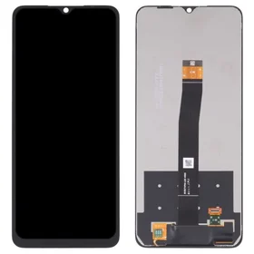 LCD ekrāns Xiaomi Redmi 10C/Poco C40 ar skārienekrānu melns ORG