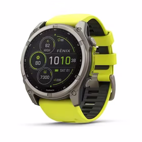 Viedpulkstenis Garmin Fenix 8 Sapphire Solar dzeltens