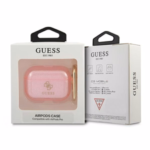 Guess GUAPUCG4GP чехол AirPods Pro розовый/розовый Glitter Collection