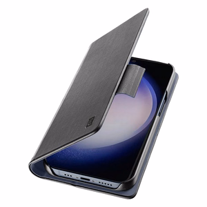 Cellularline Book Case atverams vāciņš ierīcei Samsung Galaxy S24, melns