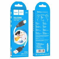 Kabelis USB-A uz Lightning Hoco 2,4A 1 m X90 balts