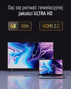 Wozinsky WACH-01 USB-C - HDMI 4K 60Hz adapteris - melns