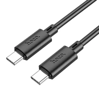 Kabelis USB C uz USB C Hoco 3A 60W 1 m X88 melns