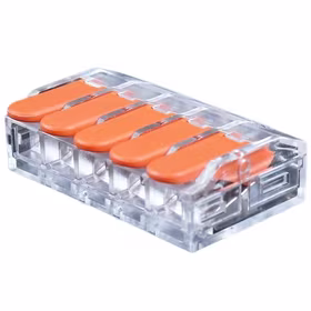 Splicing Connector ar Lever, 5x 0.5-6.0mm², 40A, 450V, 20pcs