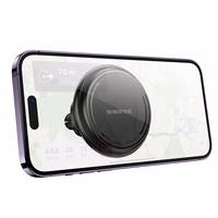 Auto tālruņa turētājs Borofone BH135 MagSafe (gaisa ventilācijas atveres), melns