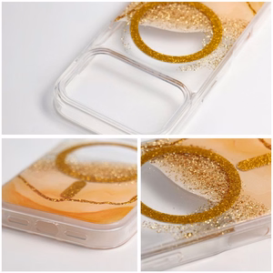 Ar MagSafe saderīgs Golden maciņš iPhone 16, zeltains