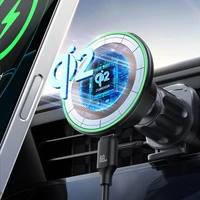 Magnētiskais bezvadu automašīnas lādētājs turētājs Joyroom JR-ZS412 melns